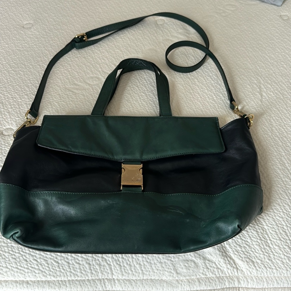 Made in Italy genuine leather crossbody bag